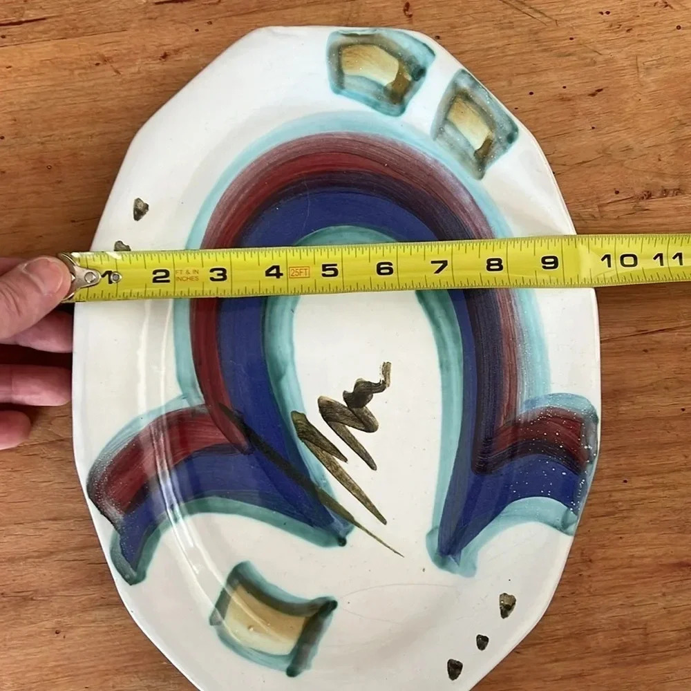 Vintage Mangum Pottery Serving Dish/Home Decor by Rob and Beth Mangum~Signed - Picture 3 of 5